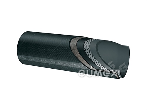 Hadica na asfalt a paru TTS, 19/31mm, 16bar, NBR/CR, -35°C/+180°C (asfalt), -35°C/+200°C (para), čierna